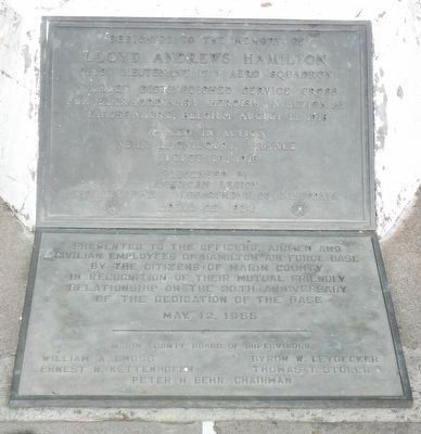 Lloyd Andrews Hamilton Marker. Click for full size. Lloyd Andrews Hamilton Marker image. Click for full size.