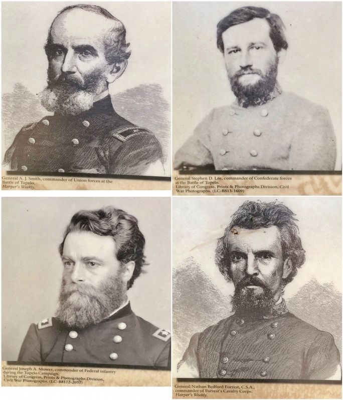 Confederate & Union Generals from the battle. image. Click for full size.