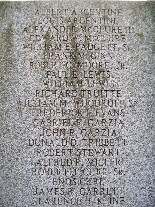 Korean War Memorial Honor Roll of Veterans image. Click for full size.