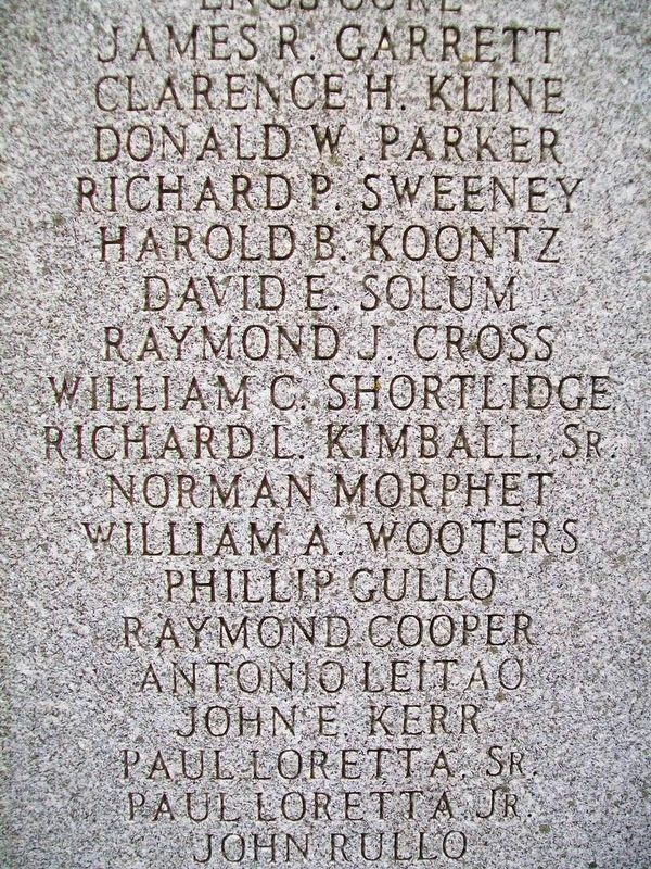 Korean War Memorial Honor Roll of Veterans image. Click for full size.