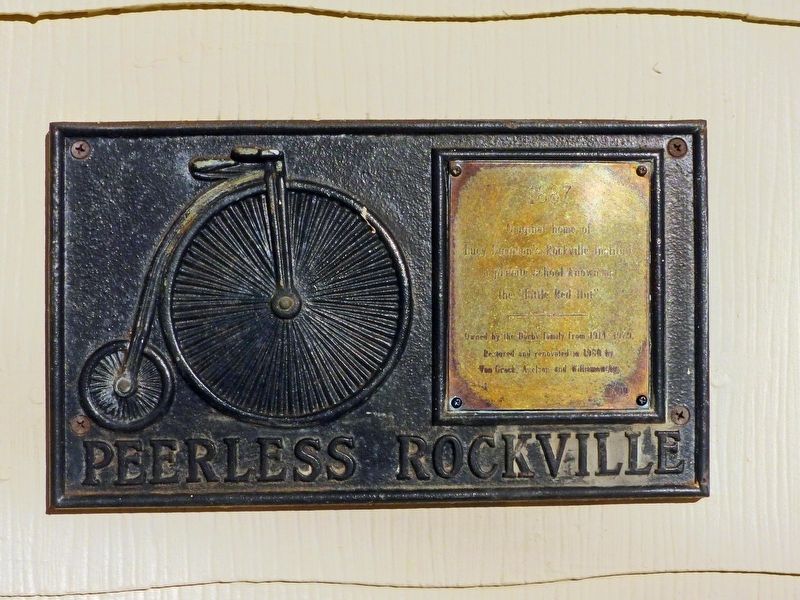 Lucy Simpson's Rockville Institute Marker image. Click for full size.