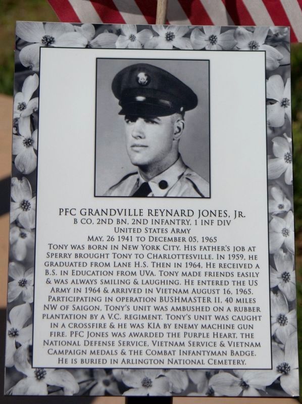 PFC Grandville Reynard Jones, Jr. image. Click for full size.