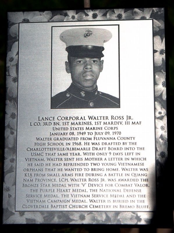 Lance Corporal Walter Ross Jr. image. Click for full size.