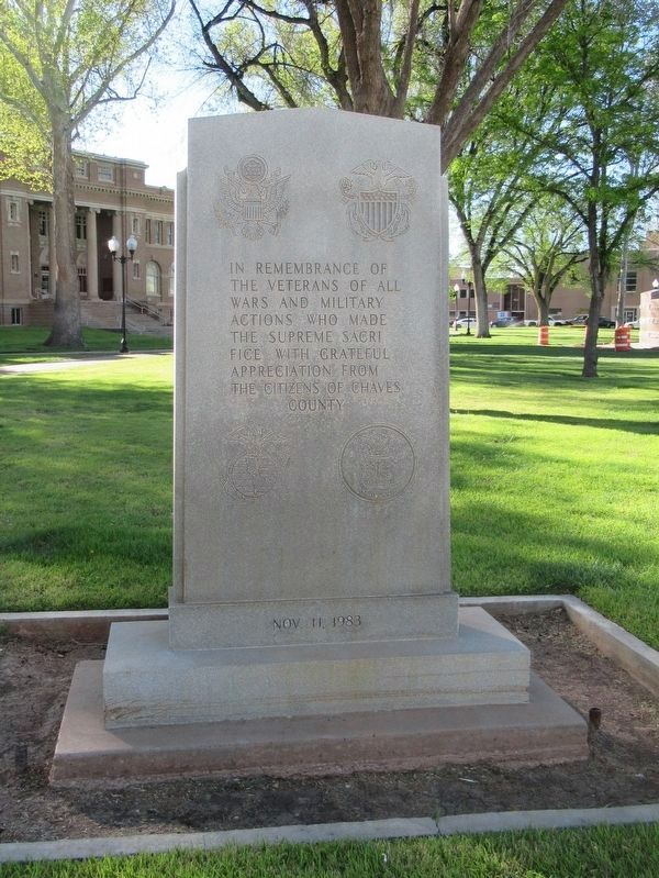 Chaves County Veterans Memorial image. Click for full size.