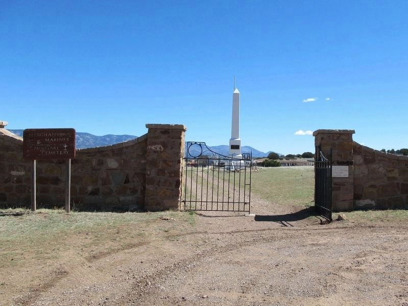 Entrance to the Fort Stanton Veterans Cemetery image. Click for full size.