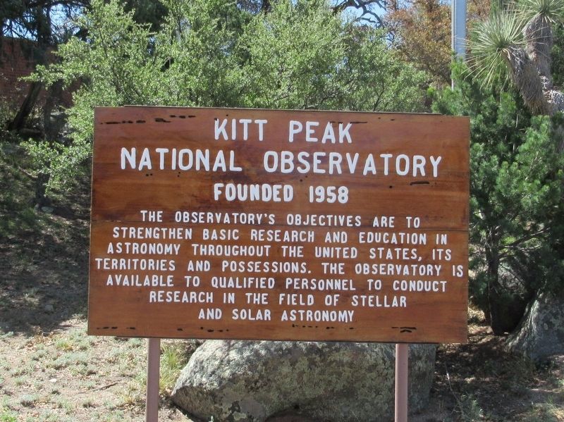 Kitt Peak National Observatory Marker image. Click for full size.