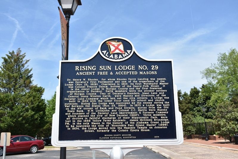 Rising Sun Lodge No. 29 Marker. Click for full size. Rising Sun Lodge No. 29 Marker image. Click for full size.