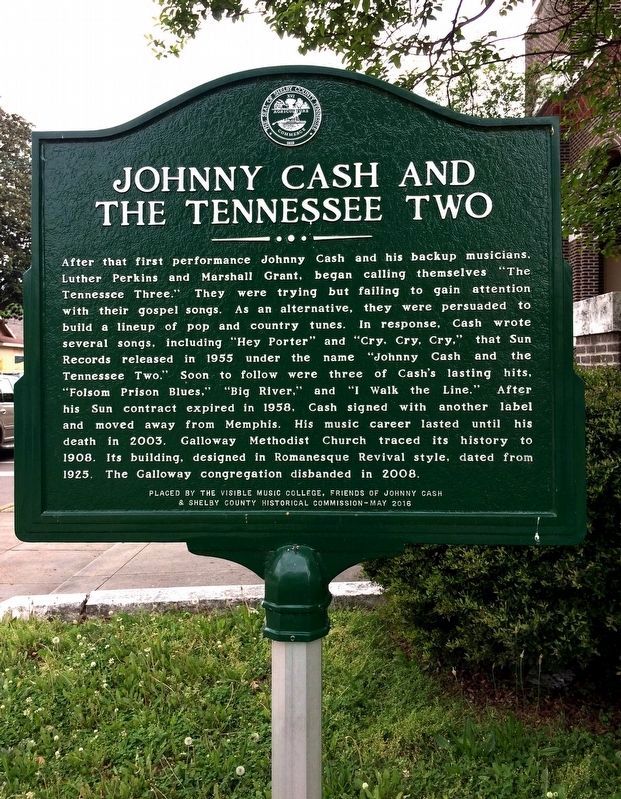 Johnny Cash and the Tennessee Two Marker image. Click for full size.