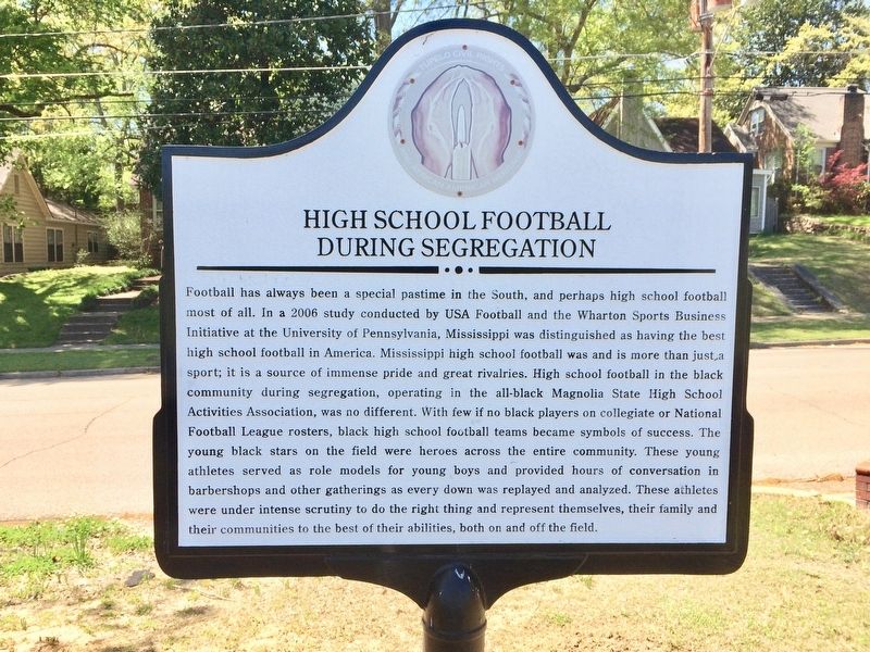 High School Football During Segregation Marker image. Click for full size.