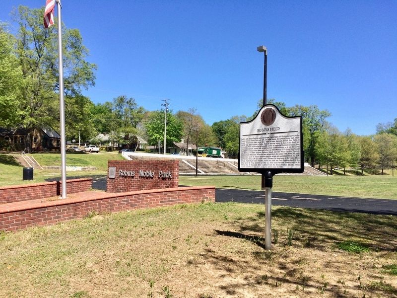 Robins Noble Park & marker. image. Click for full size.