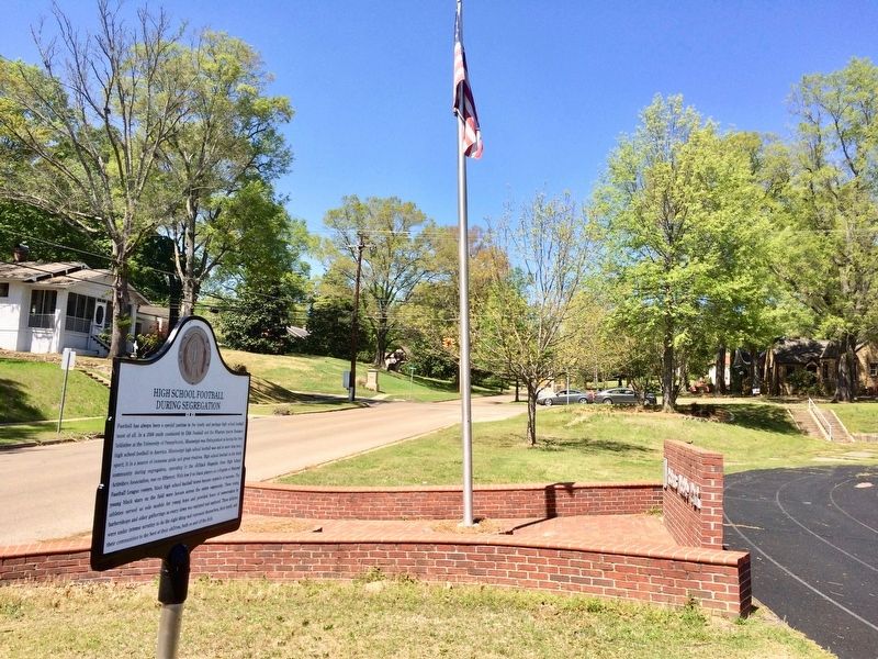 View of marker looking north towards Jackson Street. image. Click for full size.