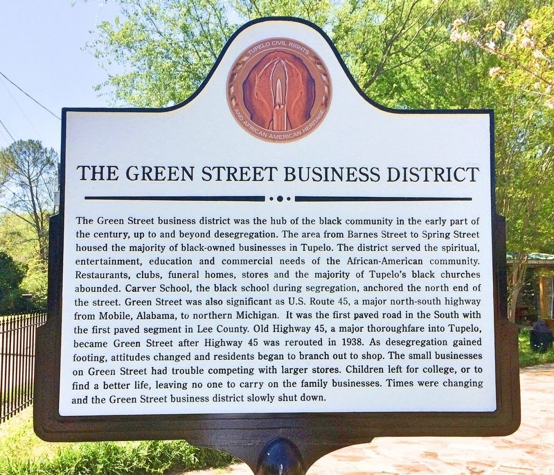 The Green Street Business District Marker. Click for full size. The Green Street Business District Marker image. Click for full size.