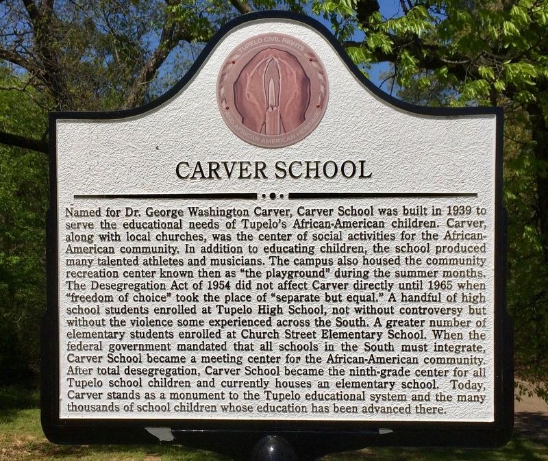 Carver School Marker image. Click for full size.