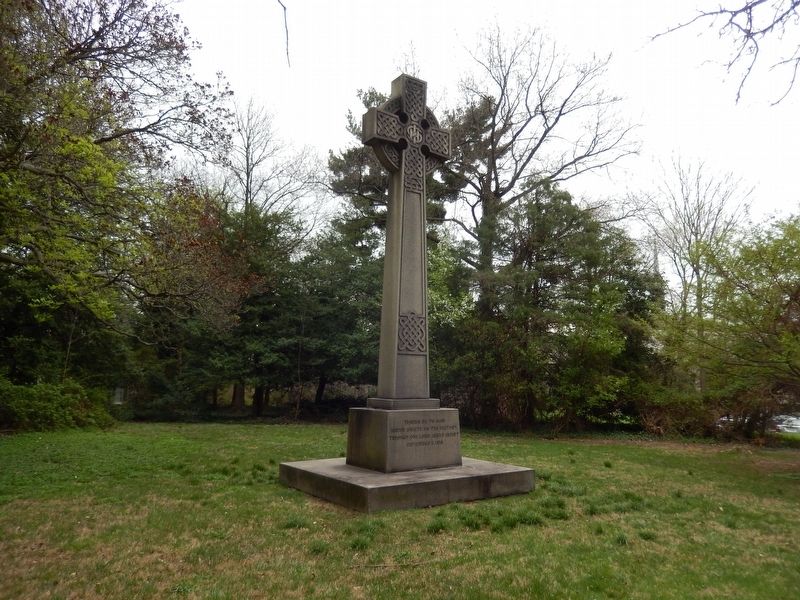 World War I Peace Cross Memorial Marker image. Click for full size.