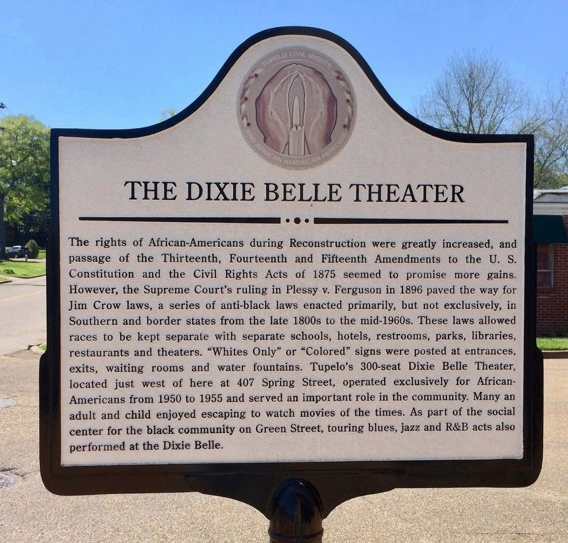 The Dixie Belle Theater Marker image. Click for full size.