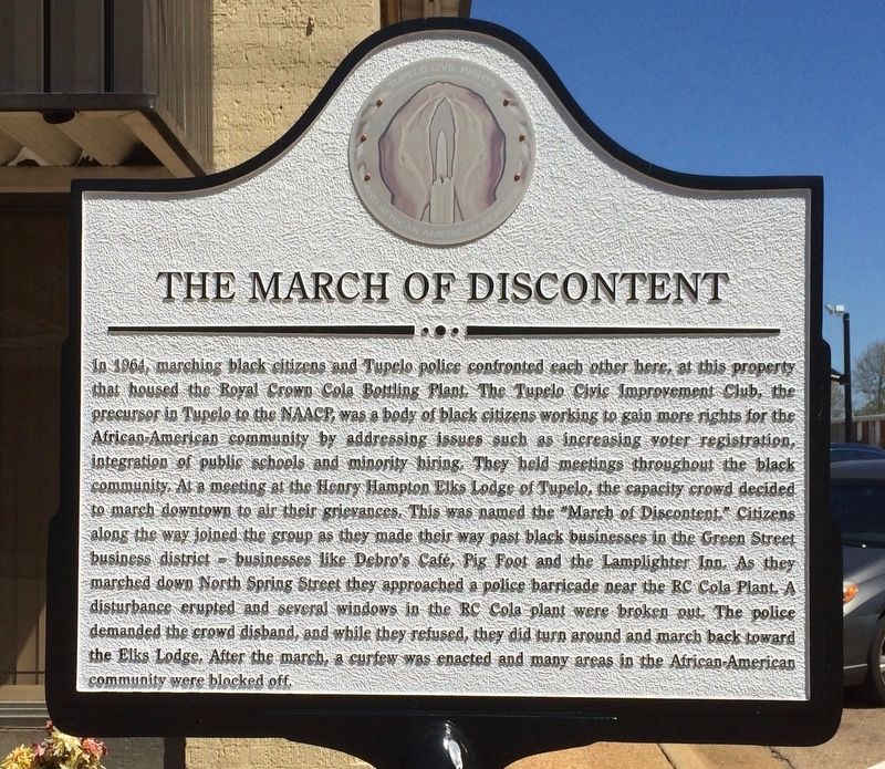 The March of Discontent Marker image. Click for full size.