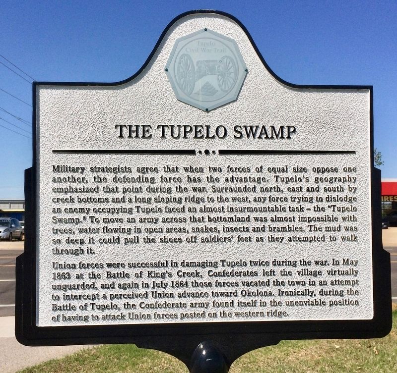 The Tupelo Swamp Marker image. Click for full size.
