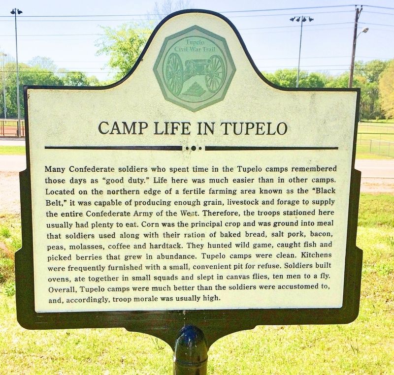 Camp Life in Tupelo Marker image. Click for full size.
