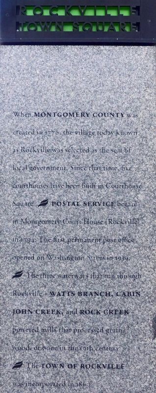 Rockville Town Square Marker image. Click for full size.