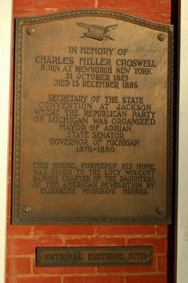 Charles Miller Croswell Marker image. Click for full size.