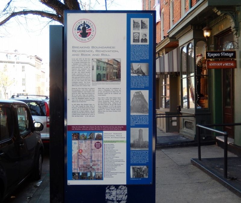 Breaking Boundaries: Reverence, Renovation, and Rock and Roll Marker image. Click for full size.