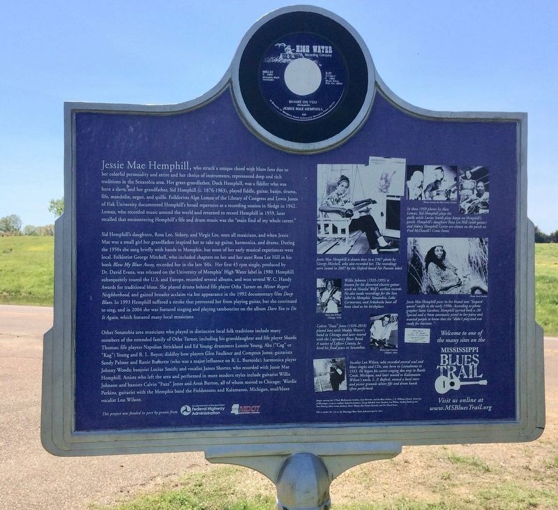 Jessie Mae Hemphill Marker (rear) image. Click for full size.