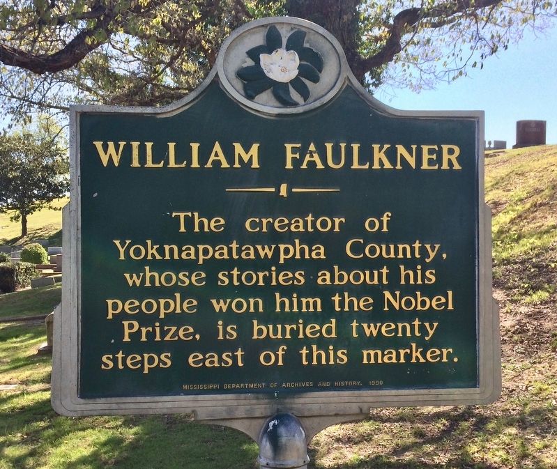 William Faulkner Marker image. Click for full size.