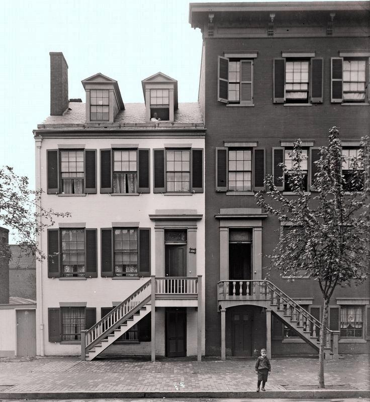 Mrs. Mary Surratt house<br>between 1890 and 1910 image. Click for full size.