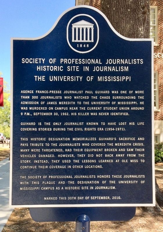 Society Of Professional Journalists Historic Site in Journalism Marker image. Click for full size.