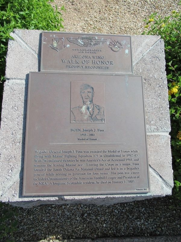 BGen. Joseph J. Foss Marker image. Click for full size.