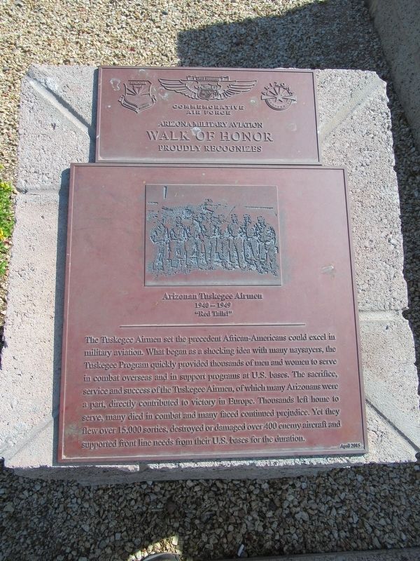Arizonan Tuskegee Airmen Marker image. Click for full size.