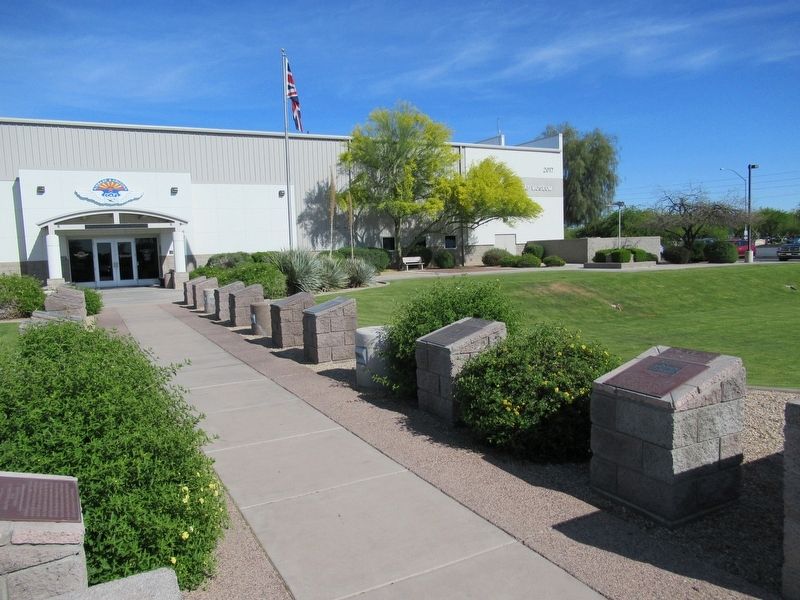 Markers at the Commemorative Air Force Museum image. Click for full size.