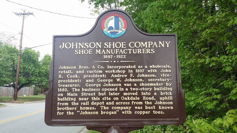 Johnson Shoe Company Marker image. Click for full size.