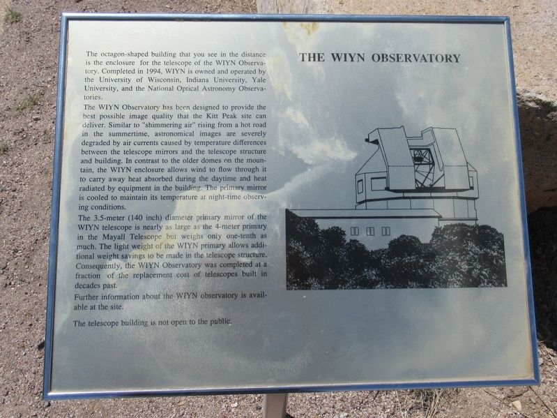 The WIYN Observatory Marker image. Click for full size.