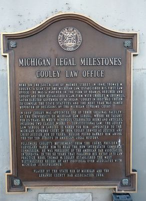 Cooley Law Office Marker image. Click for full size.