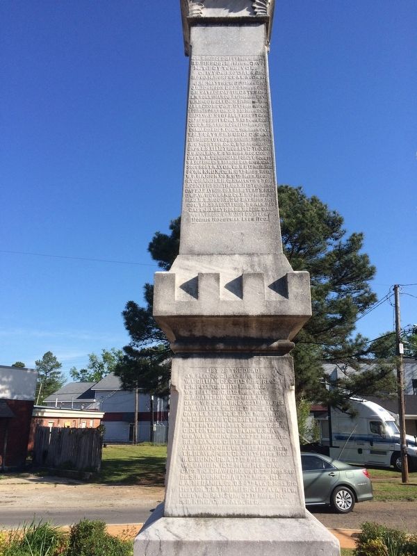 Our Confederate Dead Soldiers' Monument Marker (Right side) image. Click for full size.
