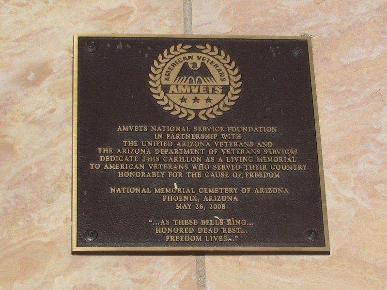 Veterans Memorial Carillon Marker image. Click for full size.