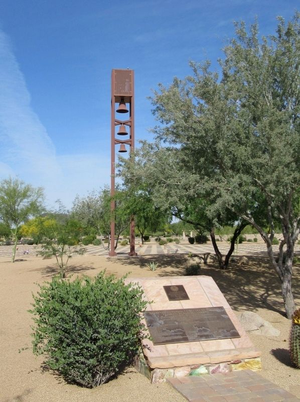 Veterans Memorial Carillon & Marker image. Click for full size.