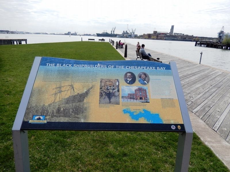 The Black Shipbuilders of the Chesapeake Bay Marker image. Click for full size.