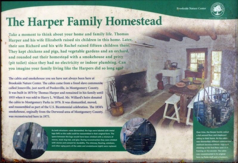 The Harper Family Homestead Marker image. Click for full size.