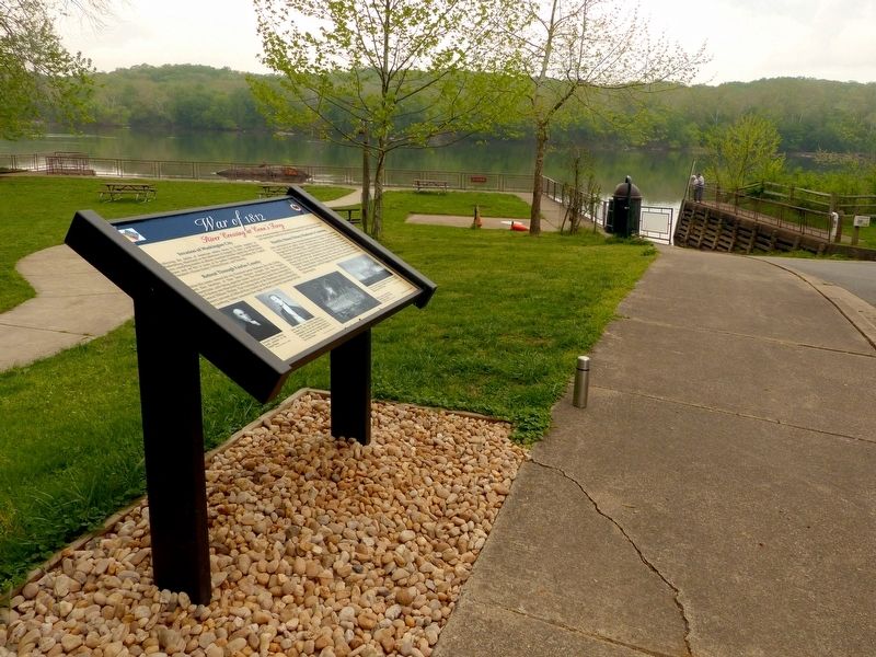 River Crossing at Conn's Ferry Marker image. Click for full size.