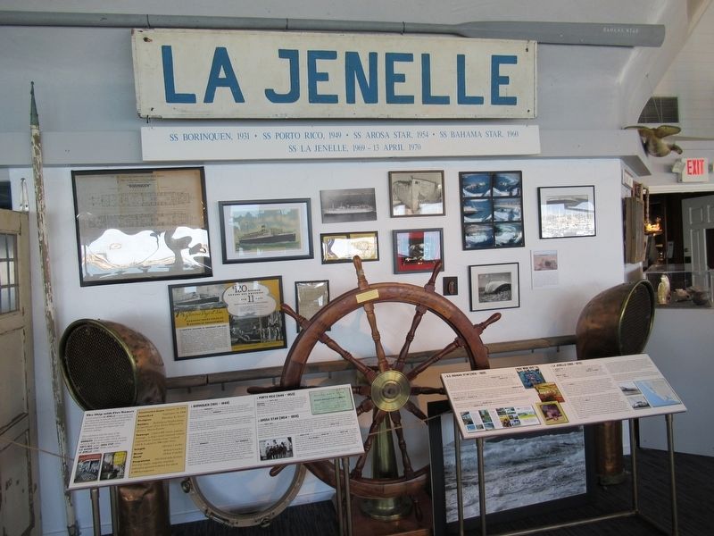 Artifacts from “La Jenelle” at the Channel Islands Maritime Museum image. Click for full size.