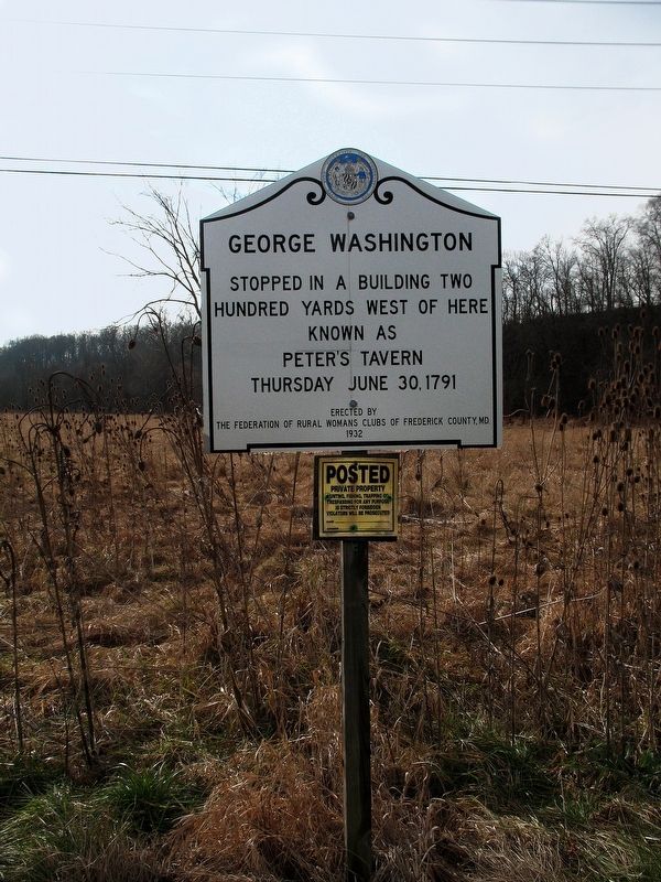 Wooden George Washington Marker image. Click for full size.