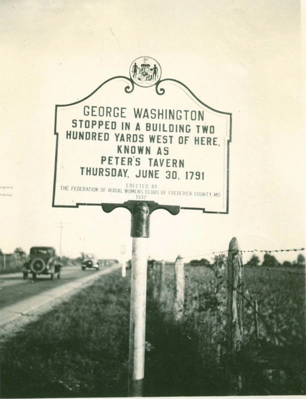 Original 1932 George Washington Marker image. Click for full size.