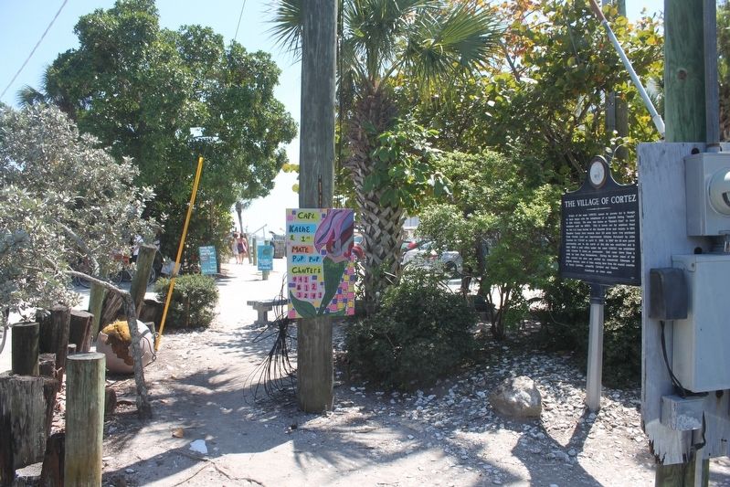The Village of Cortez Marker looking south. image. Click for full size.