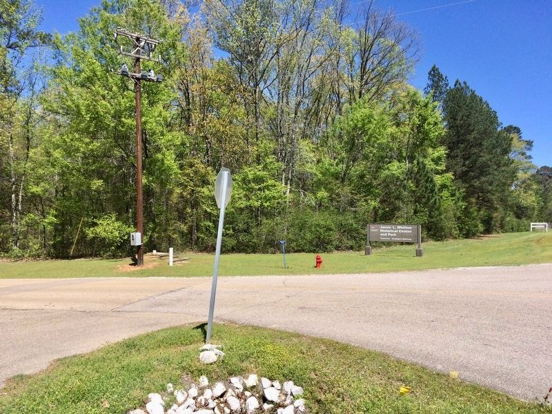 View from marker towards Jamie L. Whitten Park entrance. image. Click for full size.