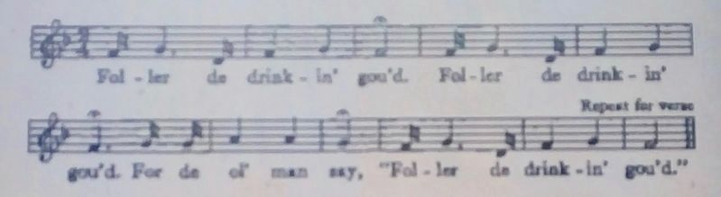 Partial lyrics to <i>Follow the Drinking Gourd</i> (from the marker). image. Click for full size.