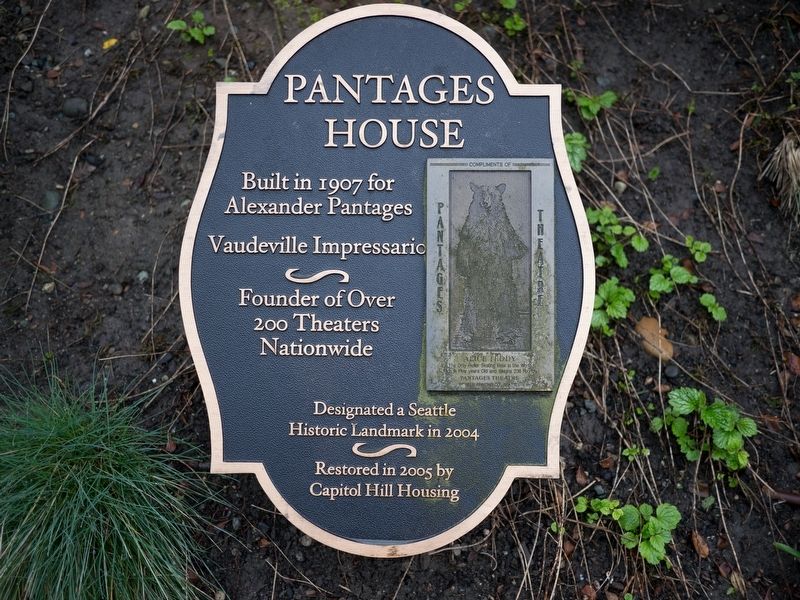 Pantages House Marker image. Click for full size.