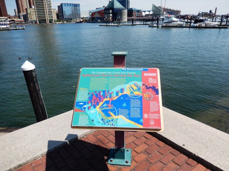 Baltimores Part in Saving the Bay Marker image. Click for full size.