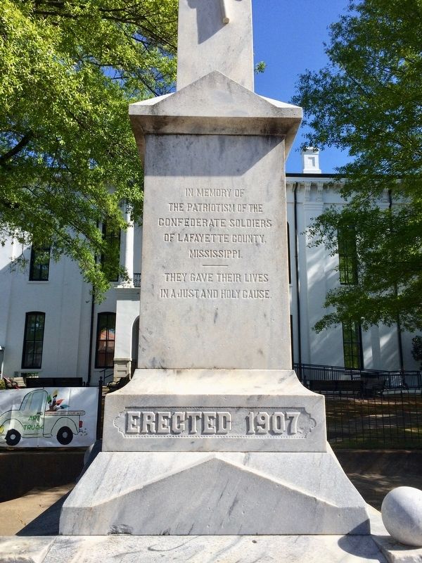 Lafayette County Confederate Monument (Front) image. Click for full size.
